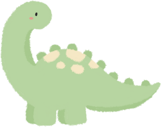Green Cartoon Dinosaur
