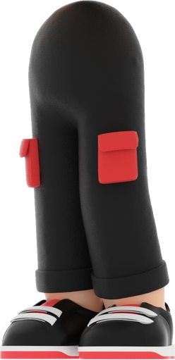 3D People Sports Body Pants
